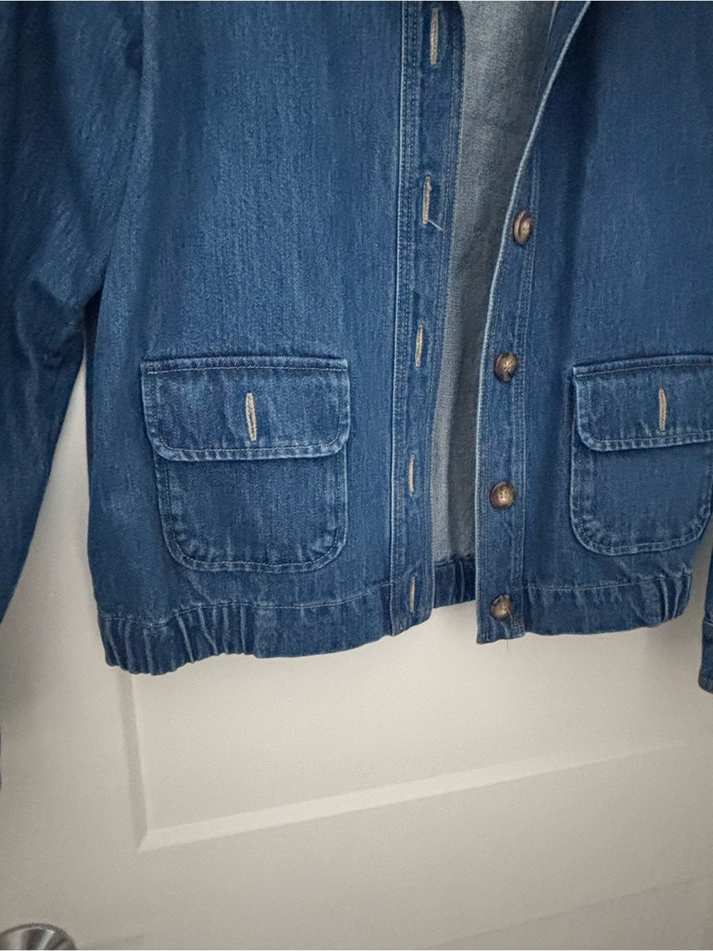 Sezane Blue Denim Jean Jacket - Picture 4 of 6